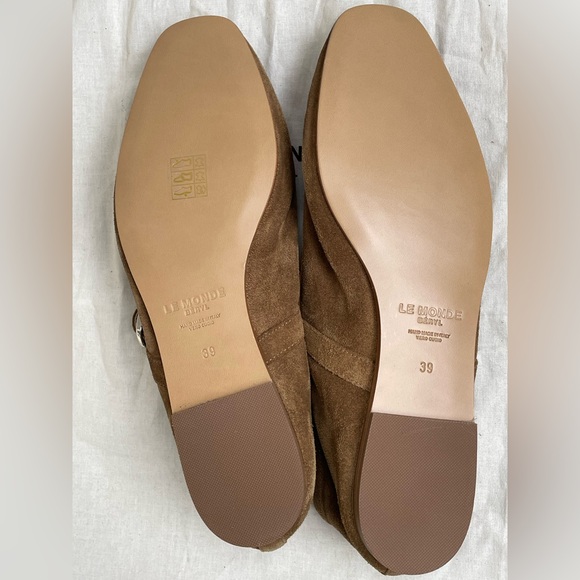 Le Monde Beryl Suede Mary Jane Ballet Flats Shoes - Picture 4 of 8